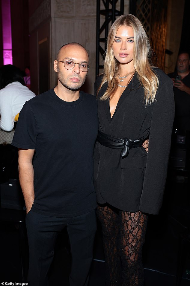 Arabella didn't reveal who she was dating at the time, but before Ruben she was linked to New York businessman Richie.  They broke up in September 2023 (pictured together in September 2023)