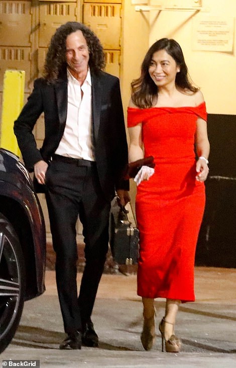 The legendary saxophonist – who was seen last week with his girlfriend Anaisia ​​​​Thuy Nguyen (right) – laughed off the idea of ​​a reconciliation between the two exes when contacted by DailyMail.com.  The two lovebirds were all smiles during a recent appearance at The Aviation Awards at the Beverly Hilton Hotel last week.