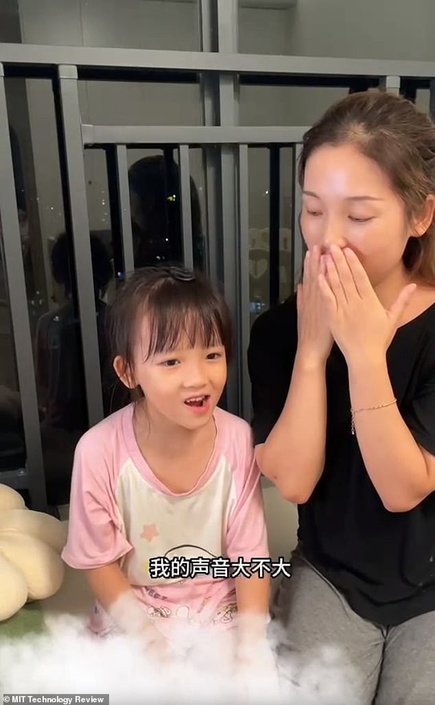 A video shows Lixue covering her mouth so YiYi couldn't read her lips and asking her daughter to repeat what she said