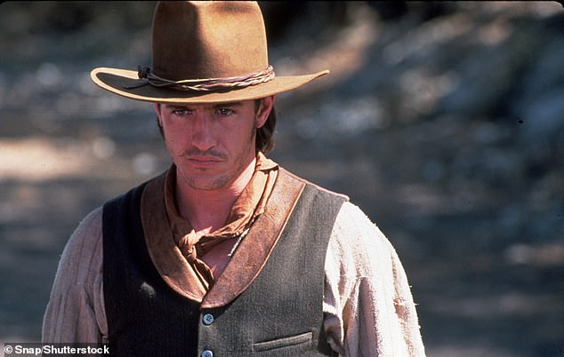 Dermot depicted in the western film