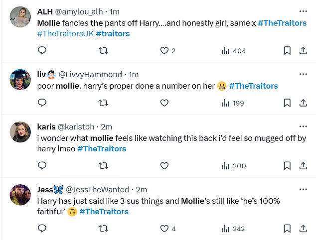 1706219899 962 The Traitors fans are left frustrated as Mollies loyalty to