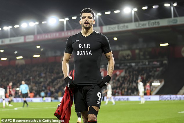 Dominic Solanke paid tribute to Jaidon Anthony's mother after scoring fifth for his side