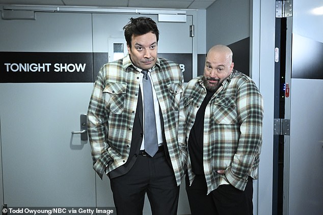 Clearly the veteran actor has a sense of humor as he donned a similar flannel shirt to recreate the photo with the chat show host joining him