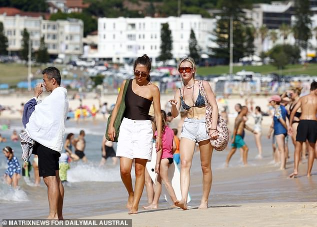 Many Aussies opted not to wear Australian-themed outfits during Bondi for the national holiday