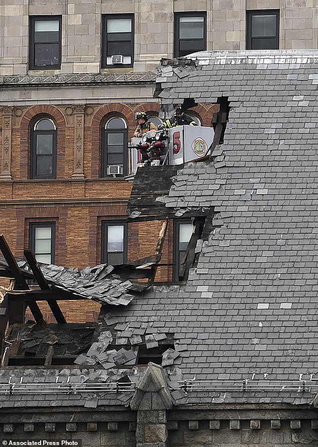 State and local building inspectors will continue to examine the rubble and remaining structure before deciding what the next step will be