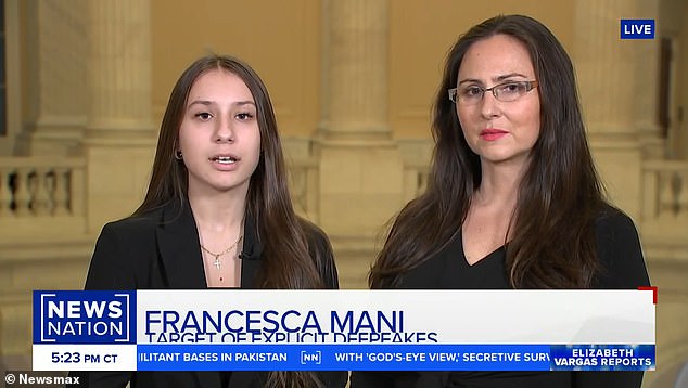 Francesca Mani and her mother, Dorota Mani, recently met with members of Congress on Capitol Hill to push for laws against perpetrators