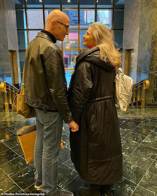 Porizkova and the 60-year-old photographer originally connected on a dating app on Jan. 3, 2023 — and the inseparable couple will officially celebrate their first anniversary on Feb. 3 (pictured Jan. 11)