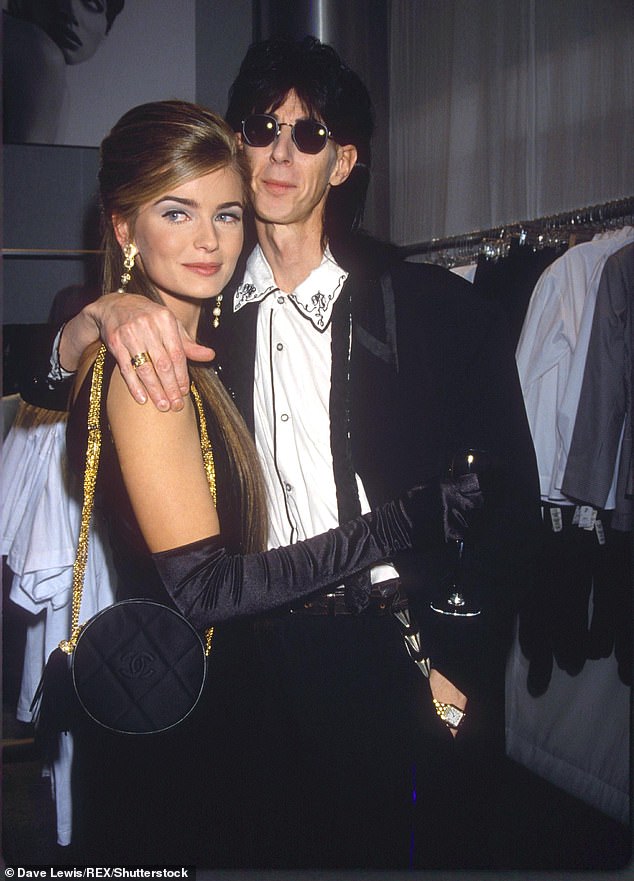 Porizkova married her late husband - The Cars frontman Ric Ocasek (right, pictured in 1990) - in St. Barts in 1989 - and they vacationed there annually with their two sons Oliver and Jonathan in tow.