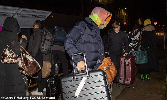 They arrived at the Blythswood Hotel ahead of their next show at the city's Hydro Arena