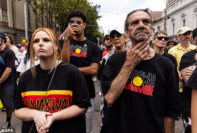 Aboriginal people have increasingly identified themselves by language groups, using expressions such as 'Bundjalung man' or 'Noongar woman'.  Protesters gather in Melbourne on Friday