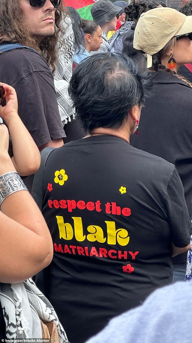 One participant's shirt read 'respect the black matriarchy'