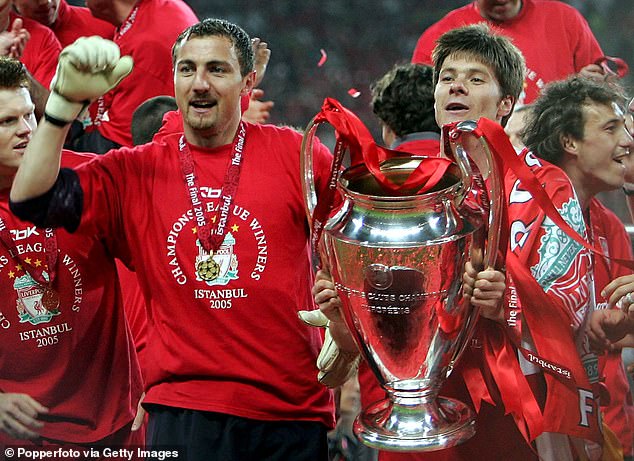 Alonso wins the European Cup after Liverpool's memorable victory in the Champions League in 2005