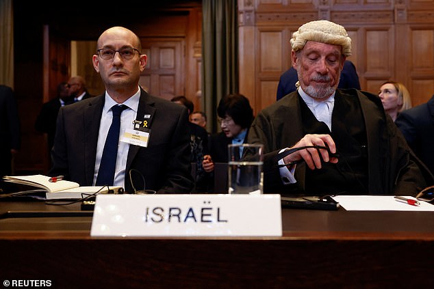 Israel's Deputy Attorney General for International Law Gilad Noam and British lawyer Malcolm Shaw