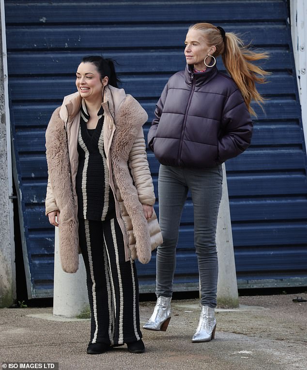 The TV legend, 51, was spotted filming alongside her daughter Shona McGarty, James Farrar and Natalie Cassidy next to a police car in a move that is sure to delight long-time fans of the show.