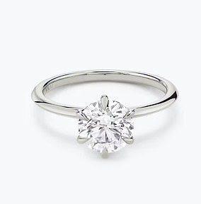 VRAI The Knife-Edge 1ct Engagement Ring in Platinum – £2,165 (Lab Grown)