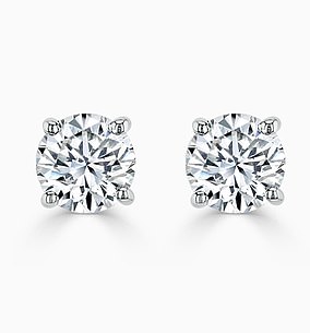 Steven Stone 18kt white gold diamond stud earrings totaling 0.80ct - £2,095 (mined)