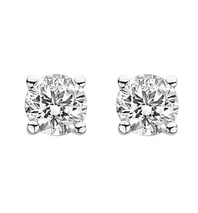 Kimai 18k White Gold Diamond Stud Earrings Totaling 0.50ct - £785.81 (Lab Grown)