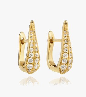 Annoushka 18k yellow gold earrings with diamonds, totaling 0.34 ct - £2,500 (mined)