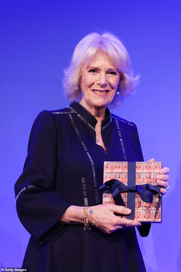 Today it was announced that Her Majesty The Queen (formerly HRH The Duchess of Cornwall) has become the first Royal Patron of the Anne Frank Trust UK.  Photo shows the Queen with an inscription from Anne Frank's diary during a reception on the occasion of Holocaust Memorial Day in 2022