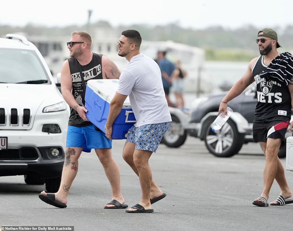 Eskies and coolers were as common as Australian flags on the beach as everyone on the Gold Coast worked to stay hydrated