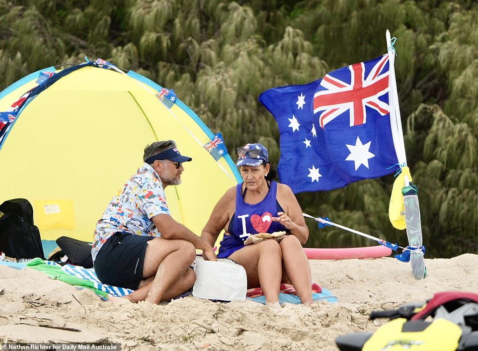 There were millions of ways people showed their love for the Happiness Land through shirts, flags and hats