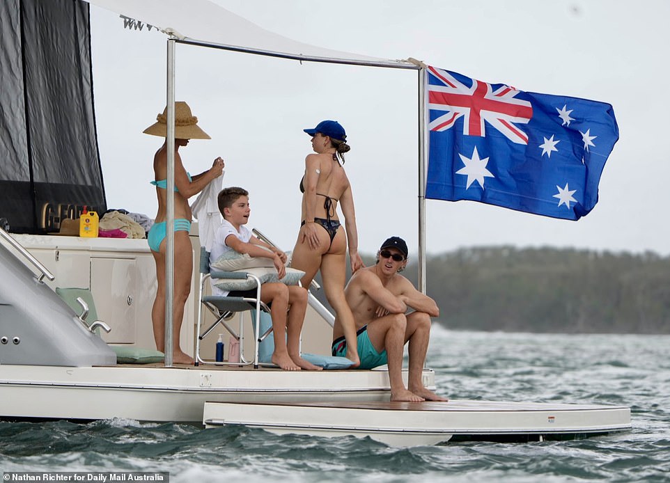 The water was still and the atmosphere was perfect for those who chose to spend the day on the water