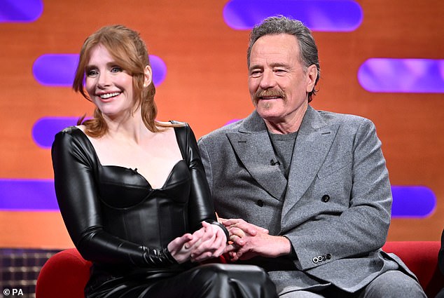 Bryce was joined on the show by co-star Bryan Cranston.  The actors graced the red sofa to promote their spy action comedy Argylle, which premiered on Wednesday