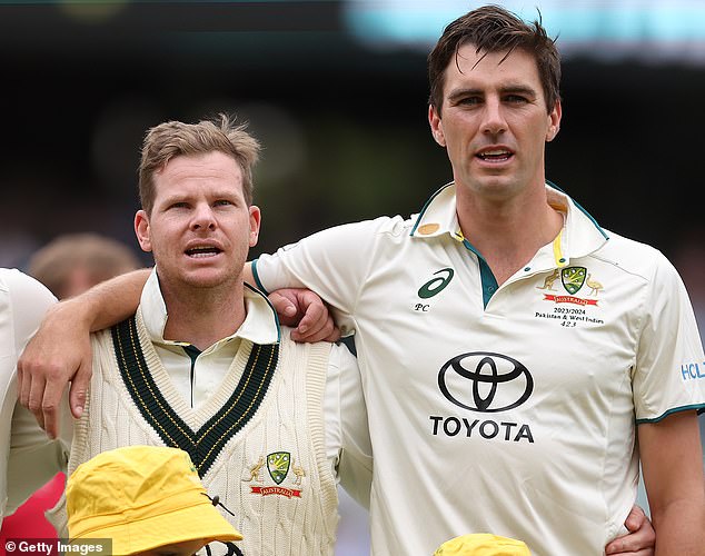 Steve Smith (left) backs Pat Cummins' stance on the Australia Day date after speaking to Indigenous teammate Scott Boland