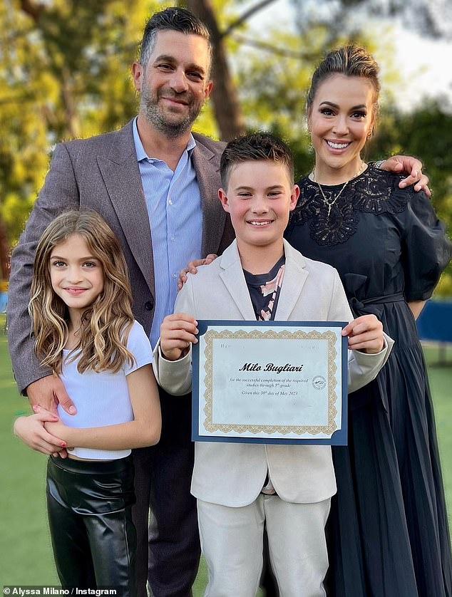 Alyssa and her husband Dave Bugliari married in 2009, and in addition to their 12-year-old son Milo, they also have a nine-year-old daughter named Elizabella.