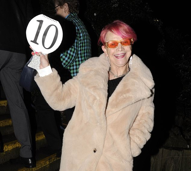 Traveling from her home in Bermondsey, London, she wrapped herself in a faux fur jacket and even brought along her own ten-point paddleboard