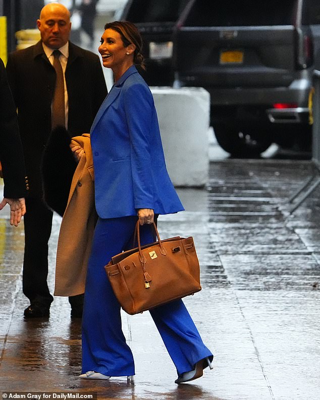 Habba arrives at Trump Tower before the dramatic court hearing.  The former president, 77, dramatically walked out when one of Carroll's lawyers said, 