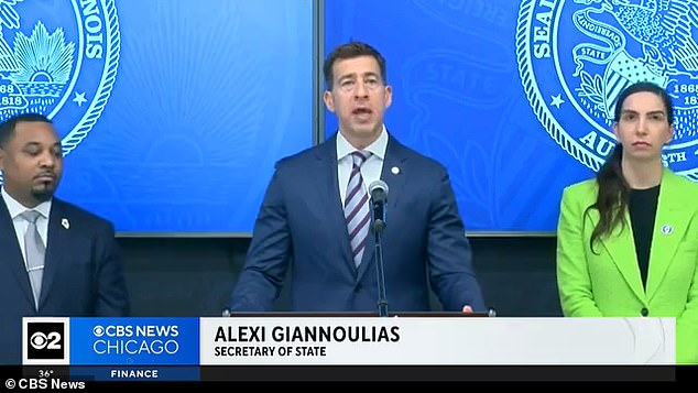 Illinois Secretary of State Alexi Giannoulias (pictured) announced the proposed law in the state during a press conference