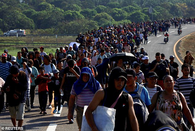 The first migrant caravan of 2024 formed in the southern Mexican city of Tapachula on Thursday and had advanced to Huixtla on Friday, where they planned to spend the night before setting off again on Saturday morning for their journey to the municipality of Escuintla.