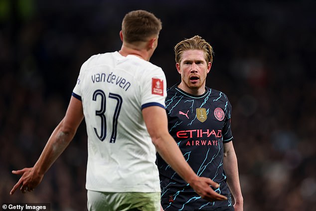 Kevin de Bruyne started on the bench, but was brought into the fray to help City get over the line