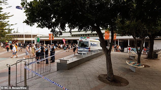 The Manly incident started around 4pm, with footage showing police chasing the teenagers