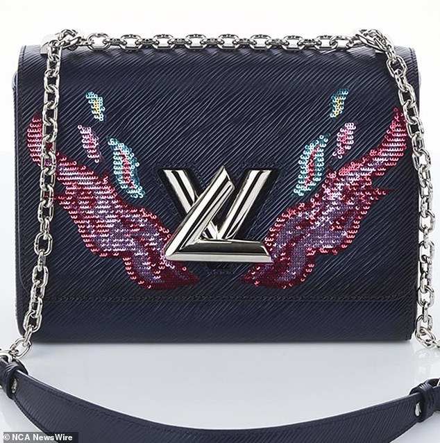 An LV Flame Twist MM Bag from Caddick that sold at auction for $4,909