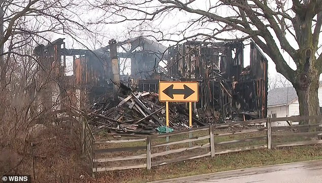 Fire crews were dispatched to the family's home in Pickaway County, about 20 miles from Columbus, around 12:22 a.m. Tuesday.  The cause of the fire is under investigation