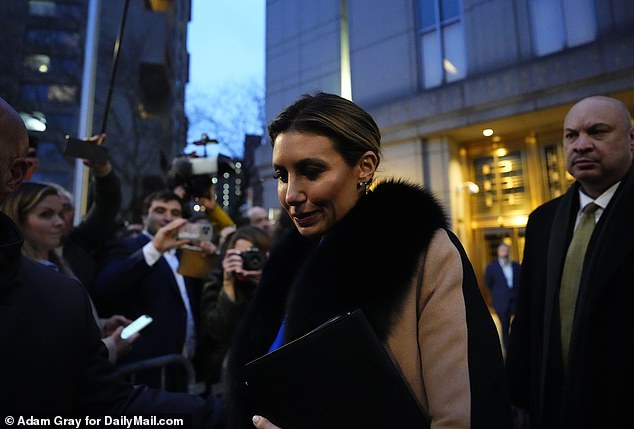 “I have no hesitation in representing President Trump,” she told a reporter as she left Manhattan Federal Court, moments after the damages award was read in court.