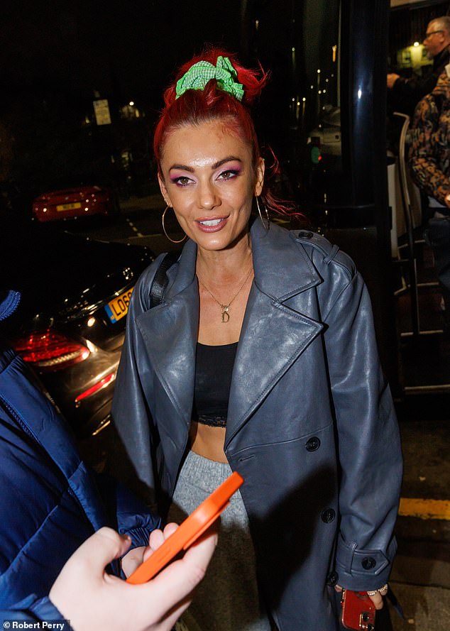 Diane wore a crop top and joggers as she headed to the Blythswood Hotel