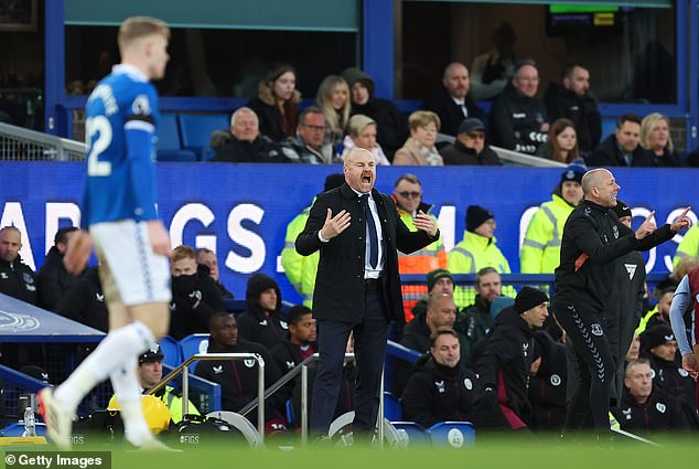 Jarrad Branthwaite, left, has recently been linked with a move away from Goodison Park