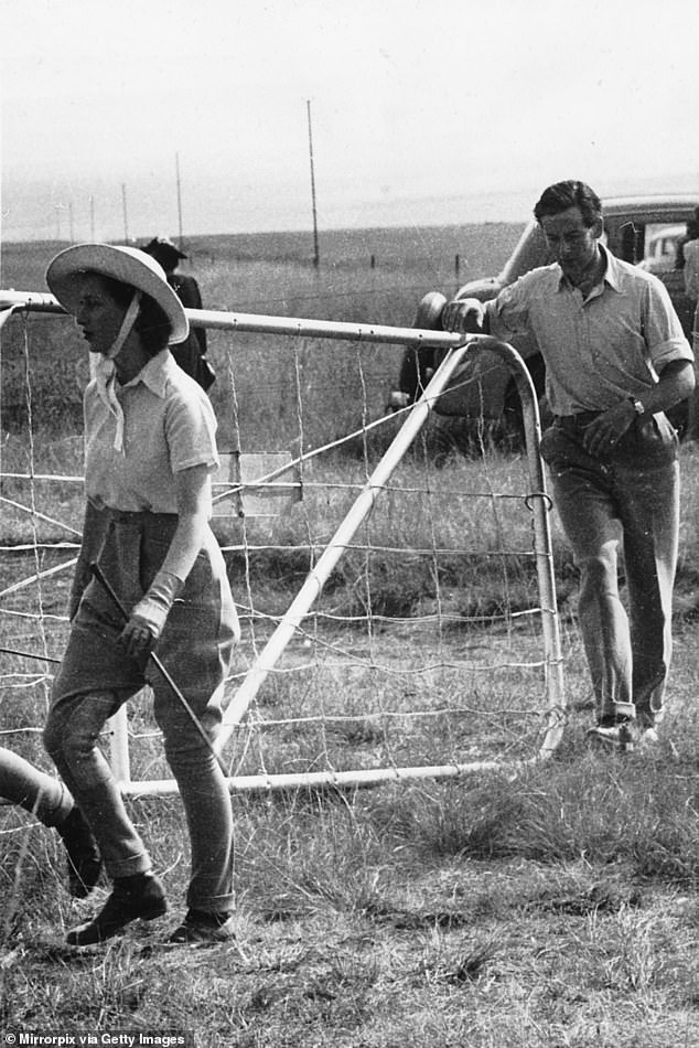 Princess Margaret and Group Captain Peter Townsend photographed at Harrismith in the Free State Province, formerly known as the Orange Free State, during the Royal Tour of South Africa in 1947