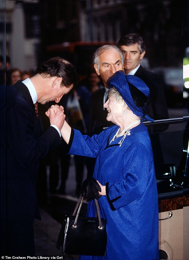 Prince Charles would see his grandmother whenever the two were in London, sometimes daily, and greet her with elaborate kisses on the arm