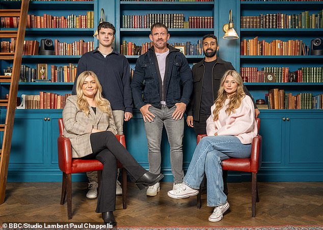 The hit BBC show, hosted by TV favorite Claudia Winkleman, more than doubled views compared to the series one final in 2022 (pictured of the five contestants who made it to the final; (LR) Evie, Harry, Andrew, Shaz, Mollie)