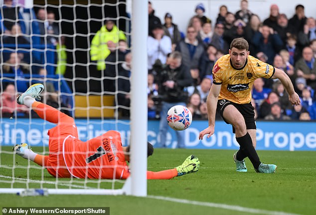 Maidstone goalkeeper Lucas Covolan produced an inspired performance to keep Ipswich at bay