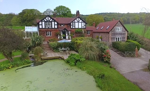 The stately home near Chester sits on land that was once part of an estate surrounding Peckforton Castle