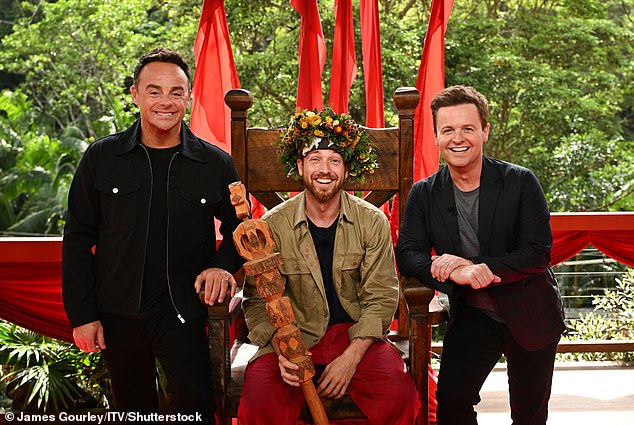 Speculation increased after Anne decided not to fly to Australia to be by her husband's side while he hosted I'm A Celebrity (Ant and Dec pictured with winner Sam Thompson)