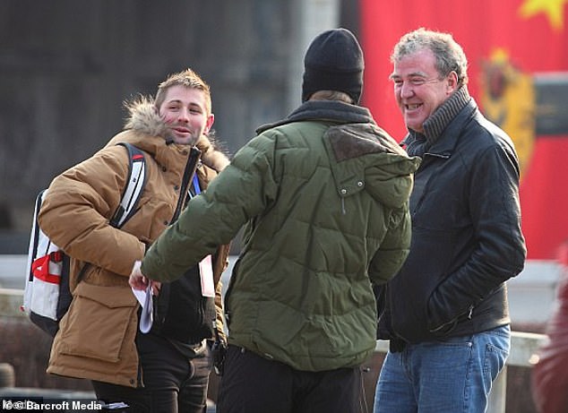 Jeremy was kicked out of Top Gear in 2015 for what the BBC called an 'unprovoked physical and verbal attack' on producer Oisin Tymon (with whom he is pictured)