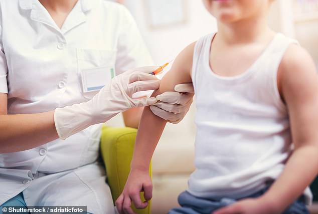 It is very worrying that vaccination rates for routine childhood vaccinations are falling – meaning measles, which can be a serious disease, is on the rise (Stock Image)