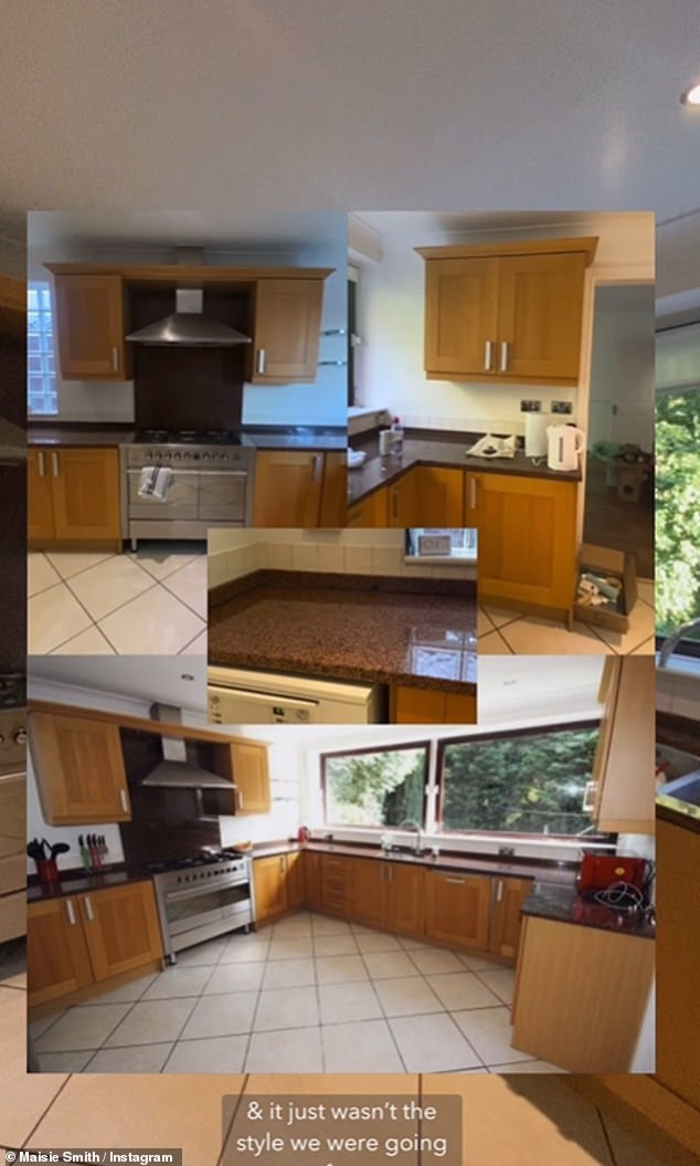 The video started with a look at the pre-renovation kitchen, with 