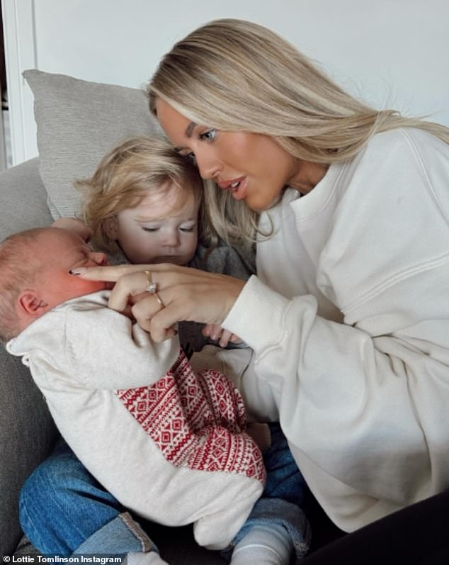 Earlier this month, Lottie cuddled her newborn niece in a gallery of adorable Instagram photos